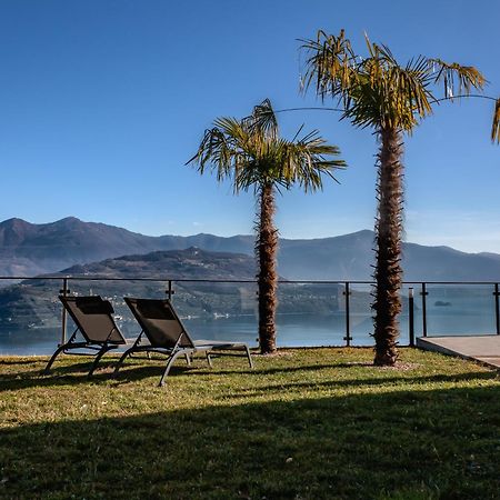 Mia Isola With Lake View, Garden And Swimming Pool Parzanica Exteriör bild